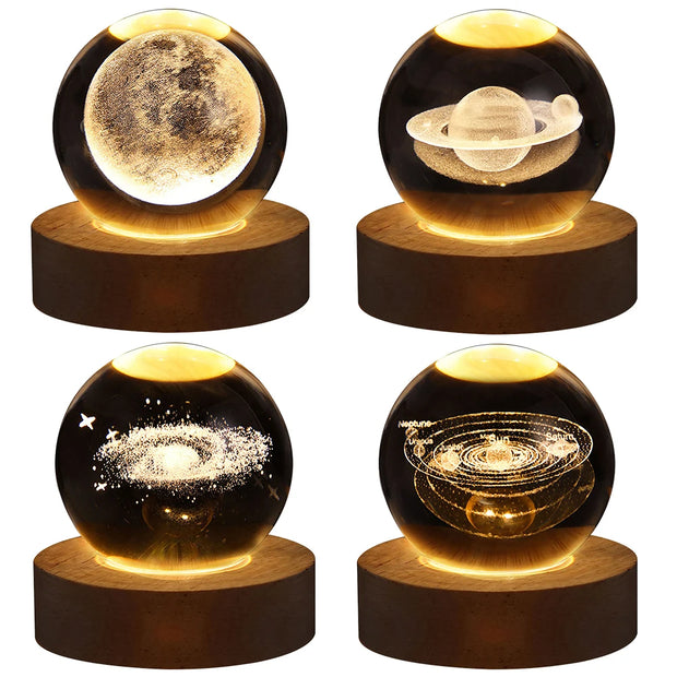 3D Crystal Ball Lamp - Arena Mart